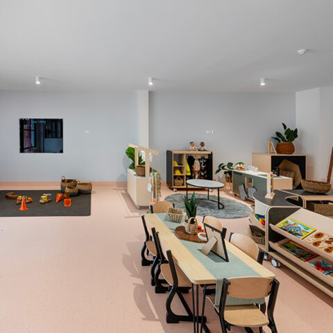 A table for play-based learning at our childcare centre in Gateshead