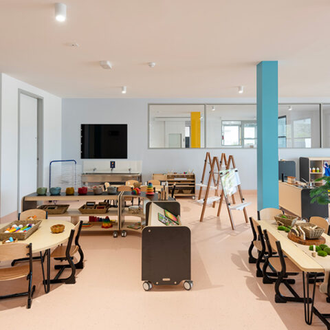 A room with lots of fun activities to aid play-based learning at our Gateshead daycare centre