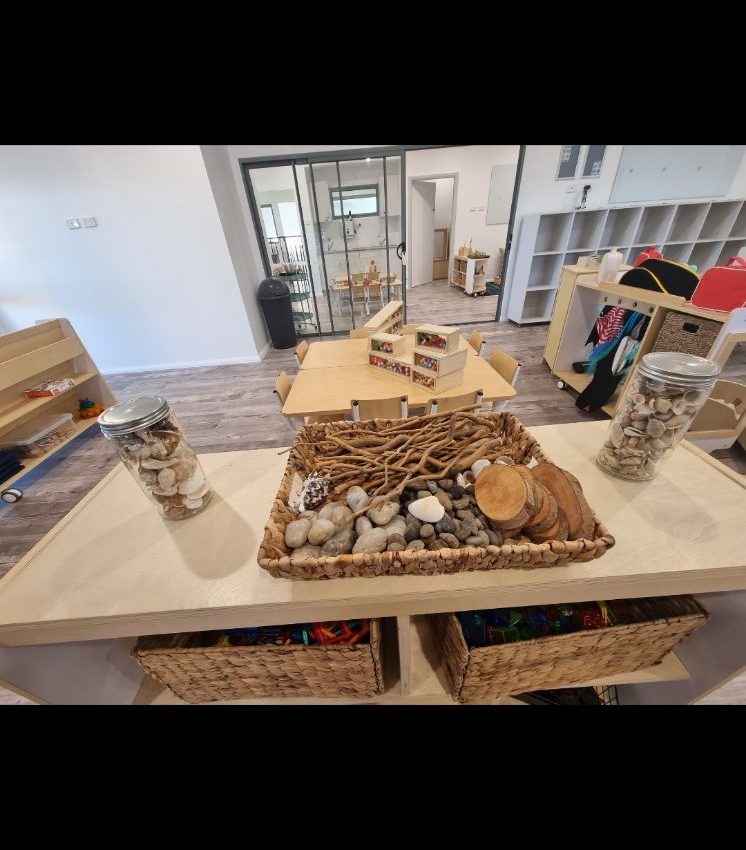 A table full of games at our daycare centre